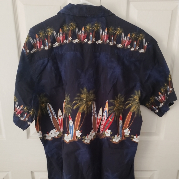 Mens XXL Fasano hawaiian blue surf shirt - Picture 2 of 3
